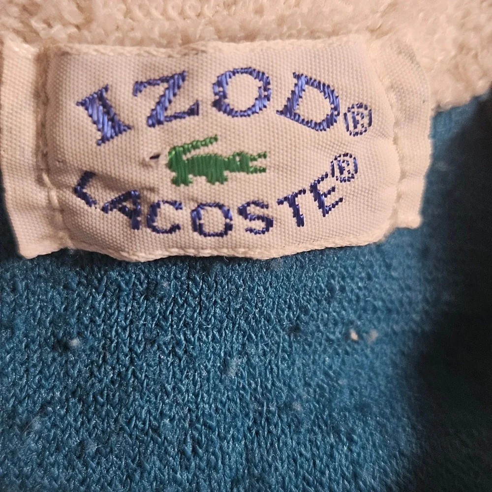Vintage Izod Lacoste Terry‎ Cloth Baby Footed Sleeper One Piece 3-6 Mos Kidcore
